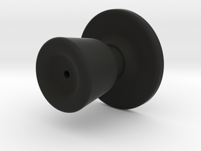 Door knob in 1:6 scale in Black Premium Versatile Plastic