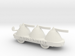 O Scale KissMobile in White Natural Versatile Plastic