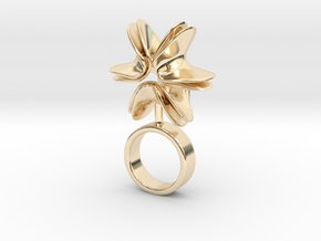 Wind in 14k Gold Plated Brass