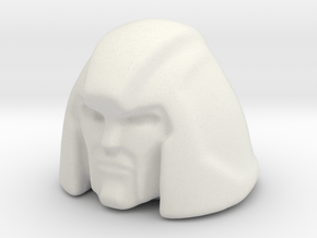 Brawn head 18mm with 4mm hole in White Natural Versatile Plastic