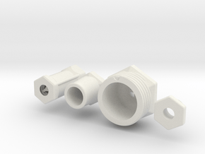 Scent Inhaler - All Connectors Set (ringless) in White Natural Versatile Plastic