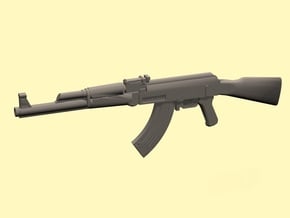 1/12 scale AK-47 in White Processed Versatile Plastic