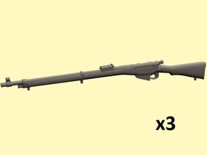 1/12 Lee Enfield Mk1 rifle in Tan Fine Detail Plastic