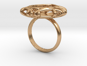 Ring with Swarovski crystal in Polished Bronze: 7.75 / 55.875