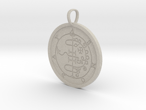 Asmoday Medallion in Natural Sandstone
