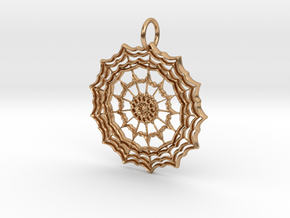 Freestyle Star Pendant in Polished Bronze: Medium