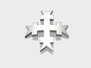 60x White Templars - Shoulder Insignia pack in Tan Fine Detail Plastic