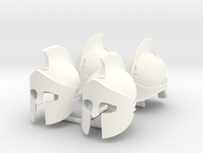 300-2 HELMET x4 in White Processed Versatile Plastic