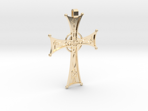 A Cross for All Christians in 14k Gold Plated Brass