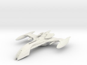 Romulan Rilmak Class WarBird Destroyer in White Natural Versatile Plastic