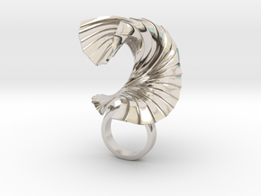 The Paper Wave in Rhodium Plated Brass
