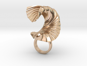 The Paper Wave in 14k Rose Gold Plated Brass
