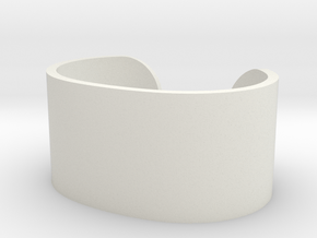 Cosplay Cuff (6.5cm x 4.5cm) Set 2 in White Natural Versatile Plastic: Extra Small