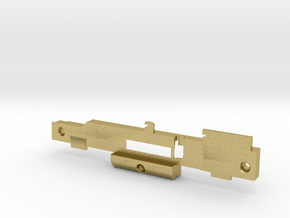 GE U36B chassis frame left in Natural Brass