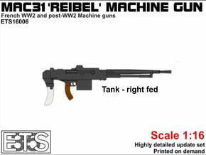 ETS16006 - MAC-31 'Reibel' machine gun (tank) in Tan Fine Detail Plastic