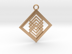 Geometrical pendant no.14 in Natural Bronze: Large