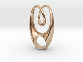 Double Love in 14k Rose Gold Plated Brass
