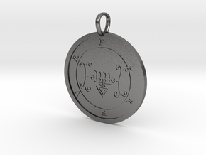 Furfur Medallion in Polished Nickel Steel