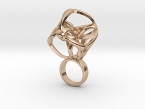 Matricix small in 14k Rose Gold Plated Brass