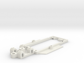 Chassis for Sclextric Tyrrell P34 (6 wheel) in White Natural Versatile Plastic