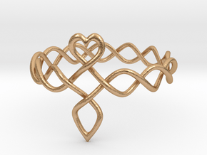 Celtic Love Ring in Natural Bronze: 5 / 49