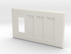 Philips Hue Triple Dimmer Plate Right 4 Gang in White Natural Versatile Plastic