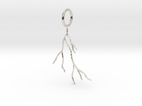 Tree Roots Pendant in Platinum