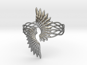 Angel Wings Ring in Natural Silver: 6.5 / 52.75