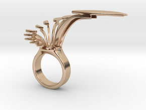 Growing in 14k Rose Gold Plated Brass