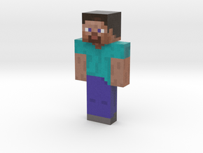 steve | Minecraft toy in Natural Full Color Sandstone