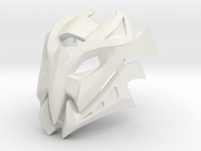 Great Mask of Incomprehension (Makuta) in White Natural Versatile Plastic