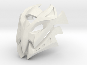 Great Mask of Incomprehension (Makuta) in White Premium Versatile Plastic