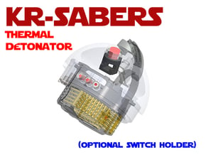 KR-Sabers - Thermal Detonator Optional Aux in White Natural Versatile Plastic