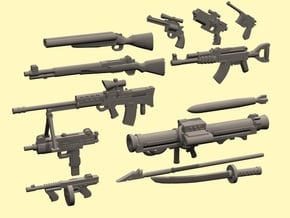 28mm Wastefall weapons 2 in Smoothest Fine Detail Plastic