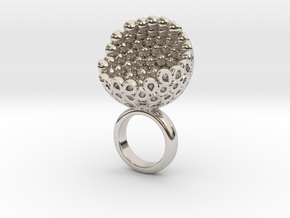 Coconto 1 in Rhodium Plated Brass