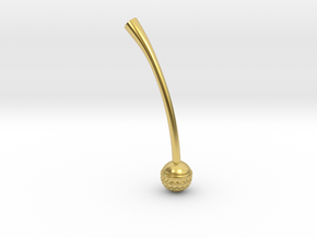Ball Weighted Earring (part 2) in Polished Brass