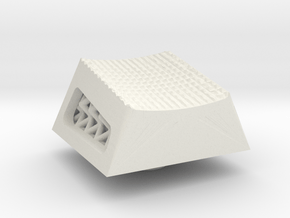 Studded Lattice Cherry MX R4 keycap in White Natural Versatile Plastic