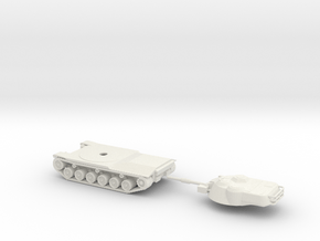 1/100 Scale MBT70 Tank in White Natural Versatile Plastic