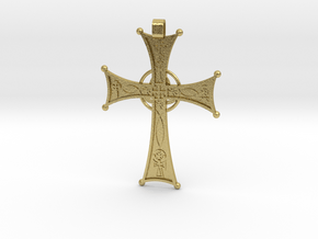 A Cross for All Christians in Natural Brass