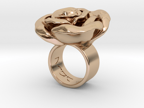 Rosa _Ring_S in 14k Rose Gold Plated Brass