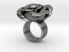 Rosa _Ring_S in Polished Silver