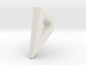 masterpiece of cake geometric pendant! in White Natural Versatile Plastic: Medium