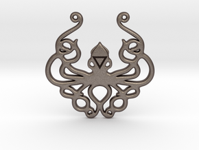 Mythological Elements - Kraken (Water) in Polished Bronzed-Silver Steel