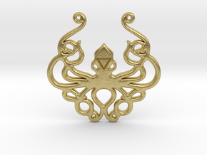 Mythological Elements - Kraken (Water) in Natural Brass