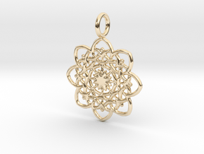 Creator Pendant in 14k Gold Plated Brass