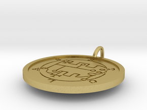 Stolas Medallion in Natural Brass