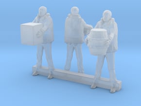 N Scale Dock Workers in Tan Fine Detail Plastic