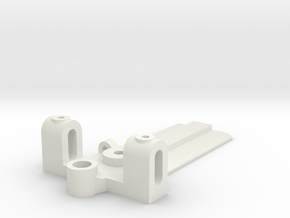 30mm Wide, 50mm long Front End, standard guide in White Natural Versatile Plastic