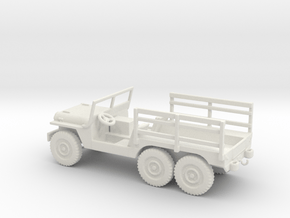 1/72 Scale 6x6 Jeep MT Cargo in White Natural Versatile Plastic