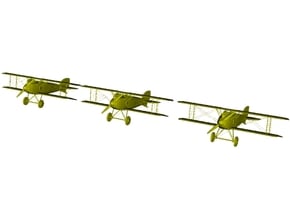 1/285 scale Albatros D.III WWI biplanes x 3 in Clear Ultra Fine Detail Plastic